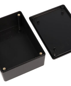 Black ABS Plastic Enclosure w/PC Board Standoffs