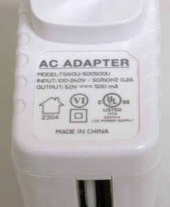 Alternative view of USB AC adapter