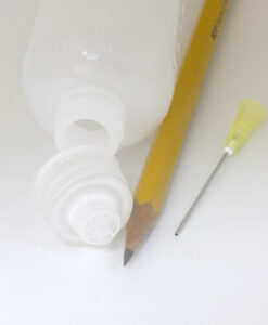 Alternative view of Flux Bottle (empty)